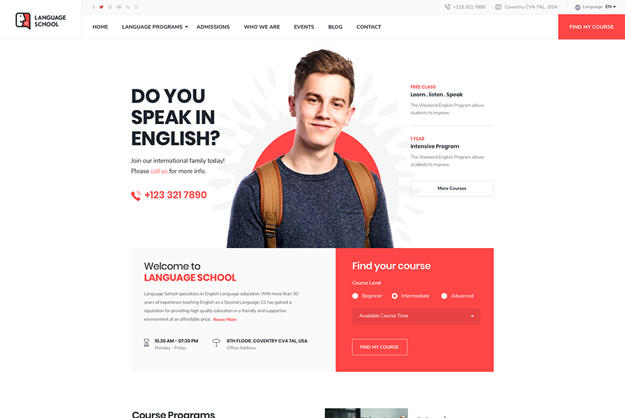online school website design Toronto